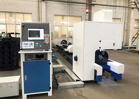 خنک کننده آب 12KW ماشین برش لوله فولاد CNC Raycus IPG