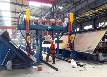 2000mm وب ارتفاع H Beam Line، Automatic Type T SAW H Beam Cutting Machine