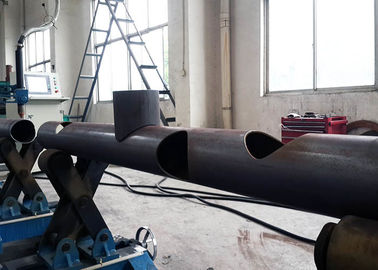 CNC4 شعله پلاسما لوله برش ماشین ولتاژ سفارشی 200-1400mm قطر لوله