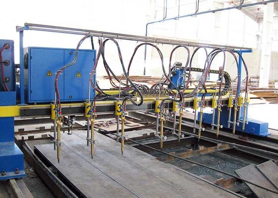 CNC5-4000X12000 Gantry نوع برش شعله دستگاه برای خط تولید H Beam