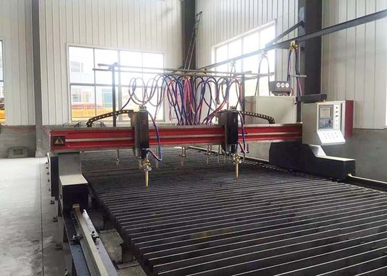 CNC Gantry نوع نوار شعله و دستگاه برش پلاسما برای خط تولید H پرتو