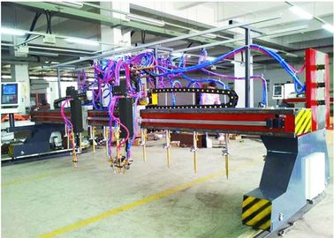 CNC5-5000X14000 Gantry نوع چند سر شعله و دستگاه برش پلاسما 9 + 1 + 1